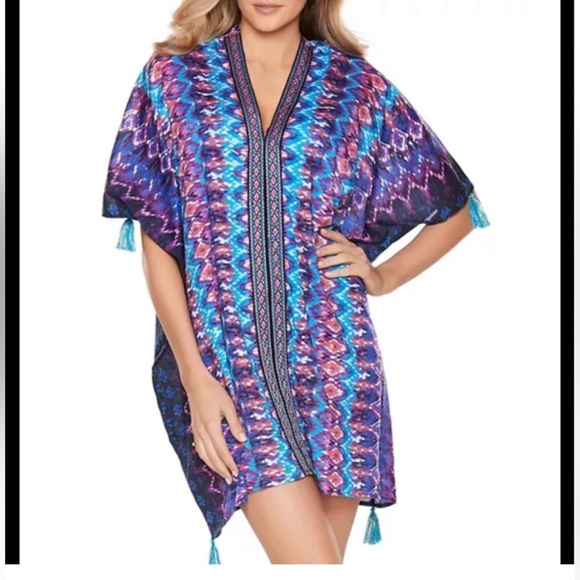 NWOT MiracleSuit Bella Albra Caftan - Picture 1 of 9